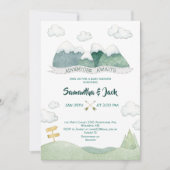 Baby shower van Mountain Adventures Kaart (Voorkant)