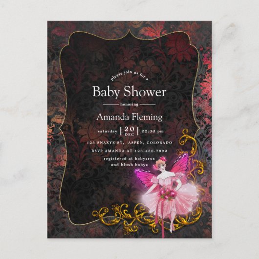 Baby shower van Mousserend Mengsel Briefkaart (Voorkant)