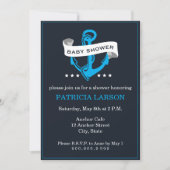Baby shower van Navy Blue Anchor Kaart (Voorkant)