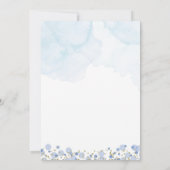 Baby shower van Navy Blue en Gold Balloon Kaart (Achterkant)