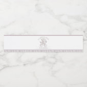 Baby shower van Neutral Toile de Jouy Waterfles Etiket (Enkel label)