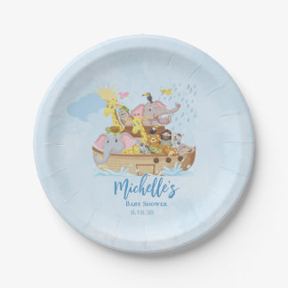 Baby shower van Noahs ark Papieren Bordje