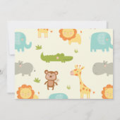 Baby shower van Oerwouden Kaart (Achterkant)