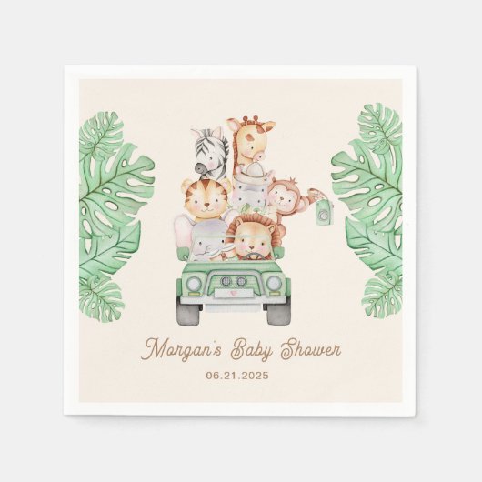 Baby shower van Oerwouden Servet (Voorkant)