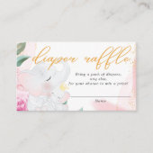 Baby shower van olifant informatiekaartje (Voorkant)