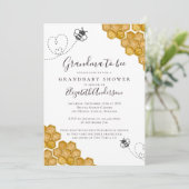 Baby shower van oma tot Bee Kaart (Staand voorkant)