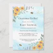 Baby shower van oma-tot-bijen kaart (Voorkant)