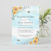 Baby shower van oma-tot-bijen kaart (Staand voorkant)