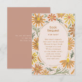 Baby shower van Oranje en gele dagen Informatiekaartje (Voorkant / Achterkant)