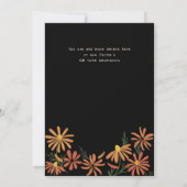 Baby shower van Oranje en gele dagen Kaart (Achterkant)