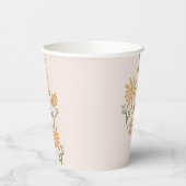 Baby shower van Oranje en gele dagen Papieren Bekers (Links)