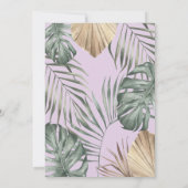 Baby shower van Paarse wilde Oerwouden Safari Kaart (Achterkant)