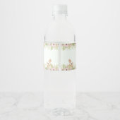 Baby shower van paashaas waterfles etiket (Achterkant)