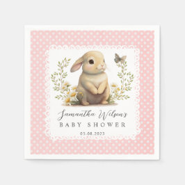 Baby shower van paasmeisje Oh Baby Bunny Spring Gi Servet