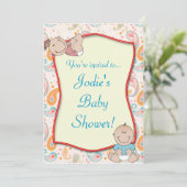 Baby shower van Paisley Kaart (Staand voorkant)