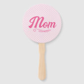 Baby shower van papa en mama handwaaier (Achterkant)