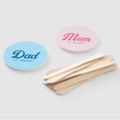 Baby shower van papa en mama handwaaier (Niet-gemonteerd)