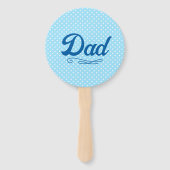 Baby shower van papa en mama handwaaier (Voorkant)