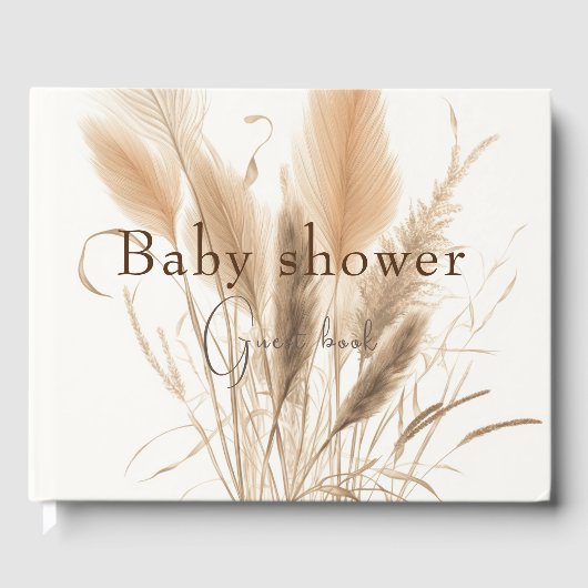 Baby shower van papegaaien gastenboek (Voorkant)