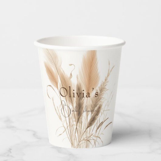 Baby shower van papegaaien papieren bekers (Voorkant)