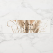 Baby shower van papegaaien waterfles etiket (Enkel label)