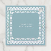 Baby shower van Papel Picado Cielito Lindo Bedankjes Labels (Achterkant)