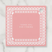 Baby shower van Papel Picado Cielito Lindo Bedankjes Labels (Achterkant)