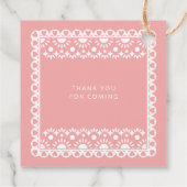 Baby shower van Papel Picado Cielito Lindo Bedankjes Labels (Achterkant)