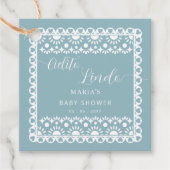 Baby shower van Papel Picado Cielito Lindo Bedankjes Labels (Voorkant)