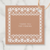 Baby shower van Papel Picado Cielito Lindo Bedankjes Labels (Achterkant)