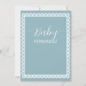Baby shower van Papel Picado Cielito Lindo Kaart (Achterkant)