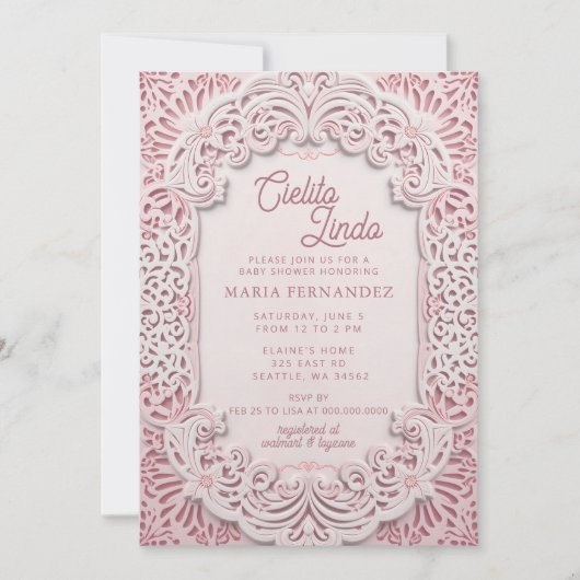 Baby shower van Papel Picado Cielito Lindo Kaart (Voorkant)