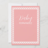 Baby shower van Papel Picado Cielito Lindo Kaart (Achterkant)