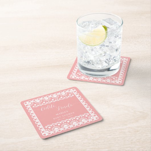 Baby shower van Papel Picado Cielito Lindo Kartonnen Onderzetters (Insitu)