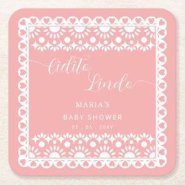 Baby shower van Papel Picado Cielito Lindo Kartonnen Onderzetters