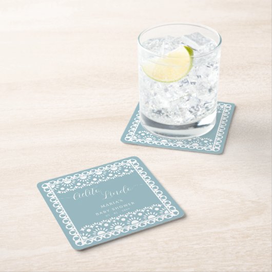 Baby shower van Papel Picado Cielito Lindo Kartonnen Onderzetters (Insitu)