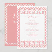 Baby shower van Papel Picado Cielito Lindo Menu (Voorkant / Achterkant)