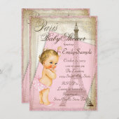  Baby shower van Parijs Kaart (Voorkant / Achterkant)