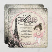  Baby shower van Parijs Kaart (Voorkant / Achterkant)