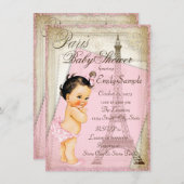  Baby shower van Parijs Kaart (Voorkant / Achterkant)