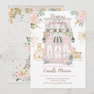 Baby shower van Parijs Kaart