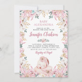 Baby shower van pasgeboren Floral Kaart (Voorkant)