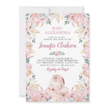 Baby shower van pasgeboren Floral