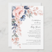 Baby shower van Pastel Bloom Kaart (Voorkant)