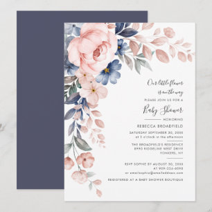 Baby shower van Pastel Bloom Kaart