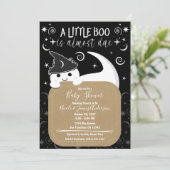 Baby shower van Peking Ghost Witch Halloween Boo Kaart (Staand voorkant)