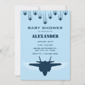 Baby shower van piloot van de luchtmacht kaart (Voorkant)