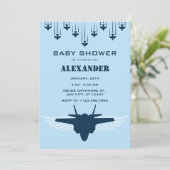 Baby shower van piloot van de luchtmacht kaart (Staand voorkant)