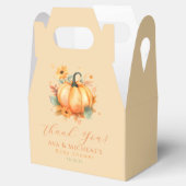 Baby shower van pompoen bedankdoosjes (Geopend)