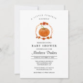 Baby shower van pompoen kaart (Voorkant)